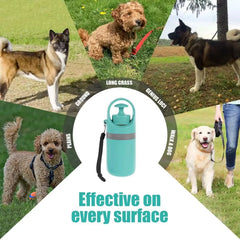 Portable Dog Pooper Scooper Outdoor Pet Waste Pick-Up Cleaner Built-In Garbage Bag Handheld Pet Poop Grabber No Touch Design