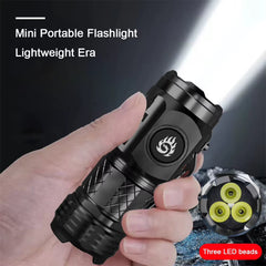 High Power LED Flashlight Torch 20W Powerful Tactical Hunting Light USB Rechargeable Ultra Powerful LED Flashlight 18350 Battery