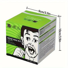 Wax Beanportable Painless Nose Wax Kit for Men & Women Nose Hair Removal Wax Set Paper-Free Nose Hair Wax Beans Cleaning Wax Kit