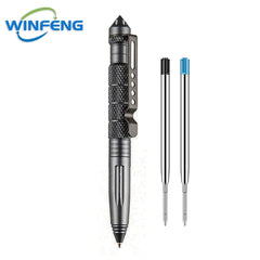 High Quality Tactical Pen Self Defense EDC Tools School Student Office Ballpoint Pens Emergency Glass Breaker Survival Kit