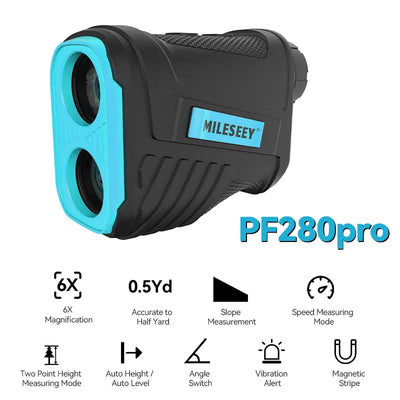 PF280 Pro Golf Laser Rangefinder 600M Telescopio Range Finder for Hunting with Vibration Function ,Magnetic Stripe