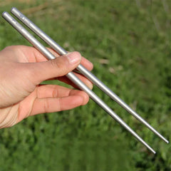 Titanium round Chopsticks Food Sticks Outdoor Travel Tableware for Camping Picnic Hiking Chinese Light Chopsticks Ti5620
