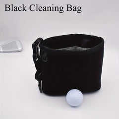 Golf Club Cleaning Bag Wear Resist Equipment Cleaning Pouch Golf Ball Organizer Pocket Golf Club Bag Accessories