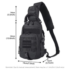 Camping Chest Bag Tactical Backpack for Men Sports Shoulder Outdoor Hiking Climbing Cycling Fishing MOLLE Sling EDC Fanny Pack