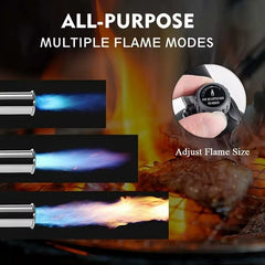 High Firepower Mountain Tank Flamethrower, Outdoor Camping BBQ, Efficient High Flame Igniter,Direct Fire Lighter Gadgets for Men