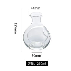 Lead Free Crystal Glass Ice Wine Container,Japanese Sake Pot,Whiskey Decanter,Creative Wine Dispenser,High-End Bar Wine Utensils
