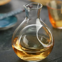 Lead Free Crystal Glass Ice Wine Container,Japanese Sake Pot,Whiskey Decanter,Creative Wine Dispenser,High-End Bar Wine Utensils