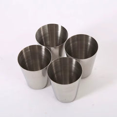 4Pcs/6Pcs 30Ml Outdoor Practical Travel Stainless Steel Cups Mini Set Glasses for Whisky Wine Beer with Case Portable Drinkware