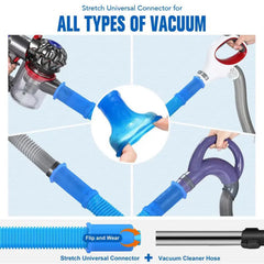 1Set Drying Machine Exhaust Cleaner Hose Kit Dryer Lint Brush and Vacuum Hose for Most Cleaner Cleaning Tools for Clogged Ducts