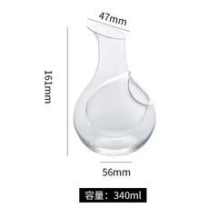 Lead Free Crystal Glass Ice Wine Container,Japanese Sake Pot,Whiskey Decanter,Creative Wine Dispenser,High-End Bar Wine Utensils