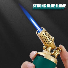 Multi-Function Strong Gun Lighter Windproof Blue Flame One-Touch Lock Fire Retro Appearance Design Cigar Lighter