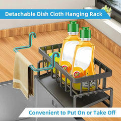 Sink Drain Rack Sponge Holder Sink Faucet Storage Soap Drainer Towel Rack Shelf Organizer Kitchen Accessories