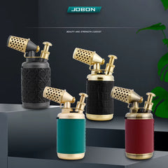 Multi-Function Strong Gun Lighter Windproof Blue Flame One-Touch Lock Fire Retro Appearance Design Cigar Lighter