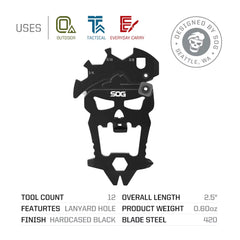 12 In1 MACV Mini Multi-Tool Keychain EDC Portable Pocket Tools Outdoor Small Cool Camping Supplies Bottle Opener-Sm1001-Cp
