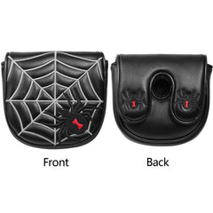 Golf Headcover Center Shaft Mid Mallet Putter Heel Shafted Cover with Magnetic Closure Golf DF3 Putter Cover