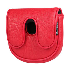 Golf Headcover Center Shaft Mid Mallet Putter Heel Shafted Cover with Magnetic Closure Golf DF3 Putter Cover