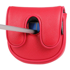 Golf Headcover Center Shaft Mid Mallet Putter Heel Shafted Cover with Magnetic Closure Golf DF3 Putter Cover