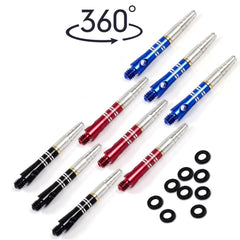 6Pcs CUESOUL Dart Pin Shafts 35Mm Aluminum Dart Shafts 360 Degree