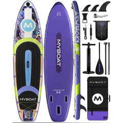 SUB Waterproof Inflatable Paddle Board 11'6''X34''X6''Adult Standing Style Aquatic Fishing with Accessories SUP Сапборд