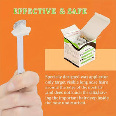 Wax Beanportable Painless Nose Wax Kit for Men & Women Nose Hair Removal Wax Set Paper-Free Nose Hair Wax Beans Cleaning Wax Kit