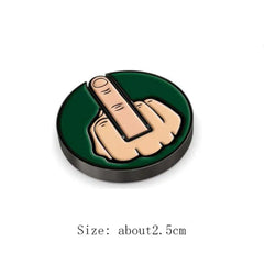 Accessories Funny Middle Finger Golf Ball Marker Metal Removable Golf Hat Clip Golf Caps Clips Golfer