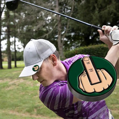Accessories Funny Middle Finger Golf Ball Marker Metal Removable Golf Hat Clip Golf Caps Clips Golfer