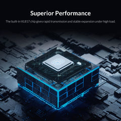 Powered USB Hub Splitter Socket with Multi USB 3.0 Port Slot Plug On-Off Key Switch Dock Power Strip Adapter for PC Lapto