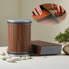 New Rolling Knife Sharpener Double Sided Diamond Sharpening Stone 15_20° Degree Magnetic Angle Roller Sharpening for Kitchen