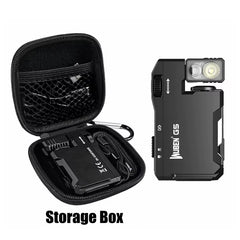 G5 EDC Flashlight 400Lumens Portable Pocket Mini Light Waterproof Torch 180° Rotating Head with Magnetic Tail for Outdoor