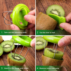Fast Peel Kiwi Cutter Fruit Peeler Slicer Lemon Kiwi Slicer Peeling Pitaya Spiralizer Kitchen Gadgets Salad Cooking Tools