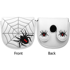 Golf Headcover Center Shaft Mid Mallet Putter Heel Shafted Cover with Magnetic Closure Golf DF3 Putter Cover