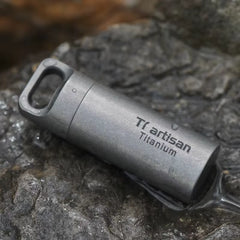 Titanium Mini EDC Tools Portable Sealed Medicine Bottle Home Outdoor Pill Box Waterproof Titanium Pill Container