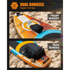 SUB Waterproof Inflatable Paddle Board 11'6''X34''X6''Adult Standing Style Aquatic Fishing with Accessories SUP Сапборд
