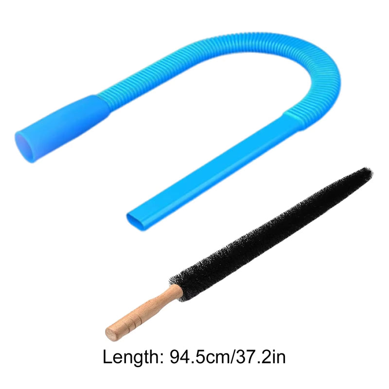 1Set Drying Machine Exhaust Cleaner Hose Kit Dryer Lint Brush and Vacuum Hose for Most Cleaner Cleaning Tools for Clogged Ducts
