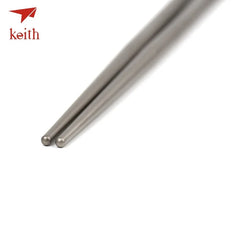 Titanium round Chopsticks Food Sticks Outdoor Travel Tableware for Camping Picnic Hiking Chinese Light Chopsticks Ti5620
