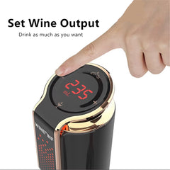 Automatic Electric Wine Decanter Set Fresh-Keeping 10 Days USB Charging Quick Wine Aerator Adjustable Dispenser Auto Corkscrew