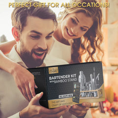 25 Pieces Mixology Bartender Kit with Cocktail Shaker & Japanese Jigger - Cocktail & Alcohol Mixer Shaker Set - Barware