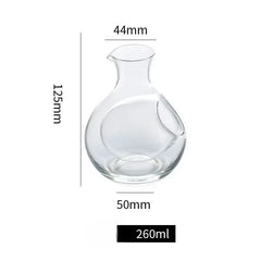 Lead Free Crystal Glass Ice Wine Container,Japanese Sake Pot,Whiskey Decanter,Creative Wine Dispenser,High-End Bar Wine Utensils