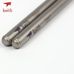Titanium round Chopsticks Food Sticks Outdoor Travel Tableware for Camping Picnic Hiking Chinese Light Chopsticks Ti5620