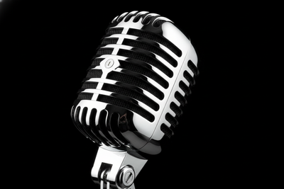 Shure 55SH Silver Chrome Vintage Microphone